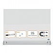 Nobo Glass Desktop Dry Wipe Magnetic Whiteboard