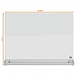 Nobo Glass Desktop Dry Wipe Magnetic Whiteboard
