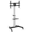 Aluminium Mobile TV Stand Cart Trolley For 37-86 Inch TV