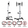 Aluminium Mobile TV Stand Cart Trolley For 37-86 Inch TV