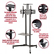 Trolley Cart TV and Monitor Mount Stand