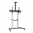 Aluminium Mobile TV Stand Cart Trolley for 60-100 Inch TV