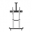 Aluminium Mobile TV Stand Cart Trolley for 60-100 Inch TV