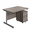 Commerce II Rectangular Desks With Mobile Pedestal