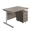Commerce II Rectangular Desks With Mobile Pedestal
