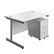 Commerce II Rectangular Desks With Mobile Pedestal