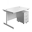 Commerce II Rectangular Desks With Mobile Pedestal