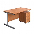 Commerce II Rectangular Desks With Mobile Pedestal