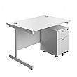 Commerce II Rectangular Desks With Mobile Pedestal