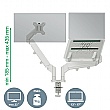 Leitz Ergo Space Saving Dual Monitor & Laptop Arm