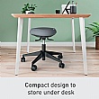 Leitz Ergo Active Sitting Mobile Stool with Wobble Comfort Seat