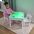 Light Table and Two Chairs Set