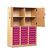 Large Volume Tray Storage Combination Cupboard