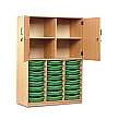 Large Volume Tray Storage Combination Cupboard