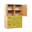 Large Volume Tray Storage Combination Cupboard