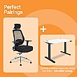 Perfect Pair Bundle 3: Ergo-Task Mesh Office Chair & Konnexion Select Electric Standing Desk