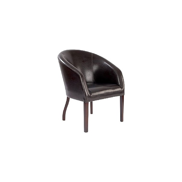 Devon Leather Look Armchair