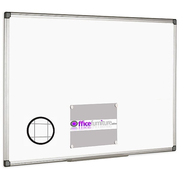 Magnetic Gridded Drywipe Board Aluminium Frame