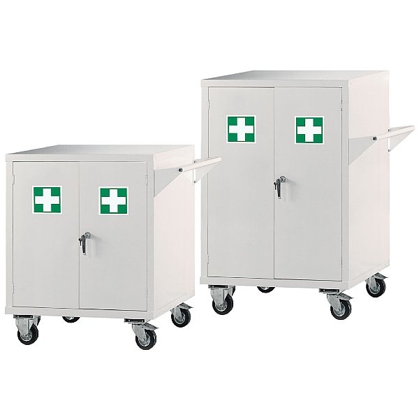 Mobile First Aid Storage Cupboards