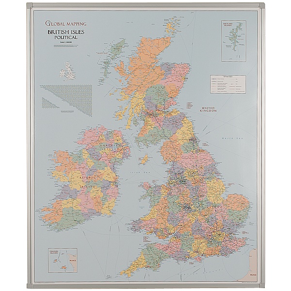Busyboard UK County Boundaries Map