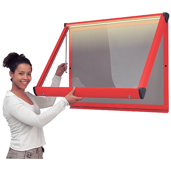 Illuminated Resist-a-Flame Coloured Framed Shield® Showcases