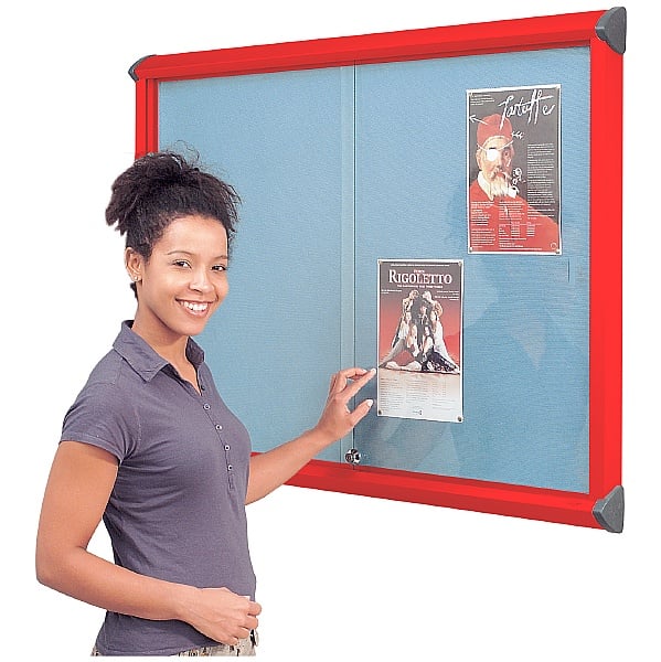 Resist-a-Flame Coloured Frame Sliding Door Shield Showcase