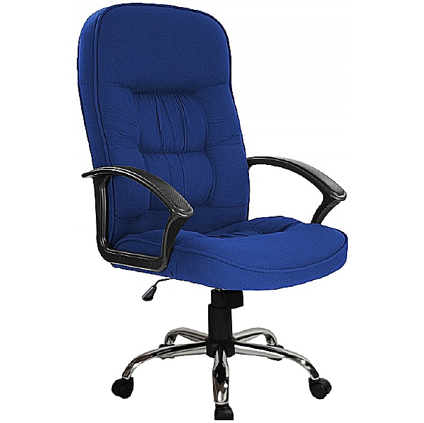 Cadiz Chrome Fabric Manager Chairs