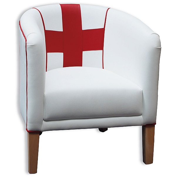 England Leather Tub Chair