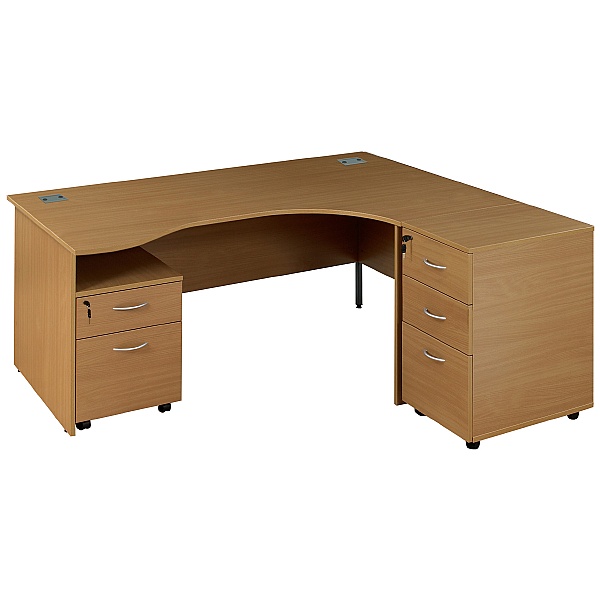 Ergonomic Desks With Desk High and Mobile Pedestal
