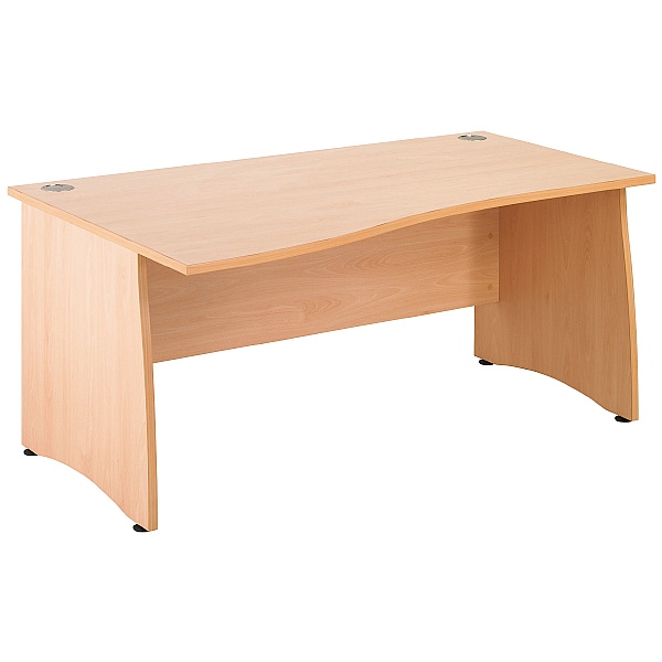 Gravity Contract Wave Panel End Desk
