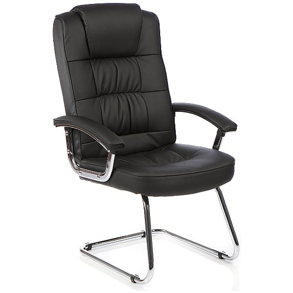 Acadia Deluxe Leather Cantilever Chair