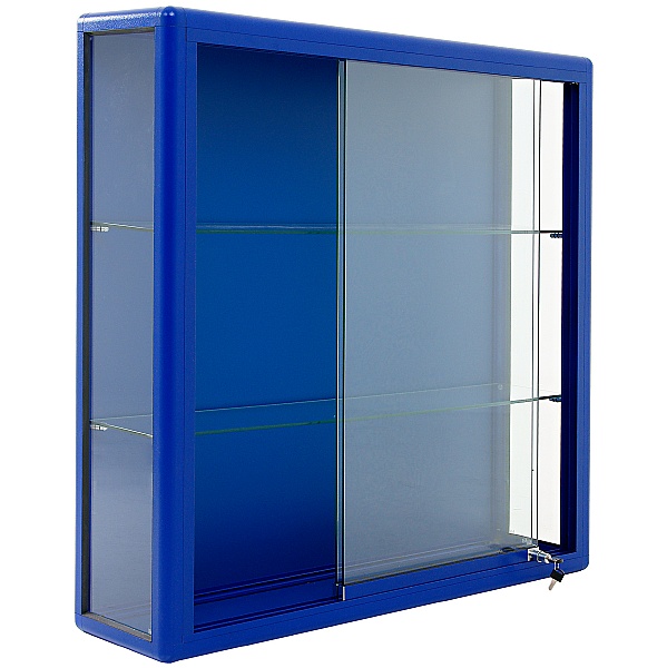 Glass Wall Display Cabinet with Sliding Door
