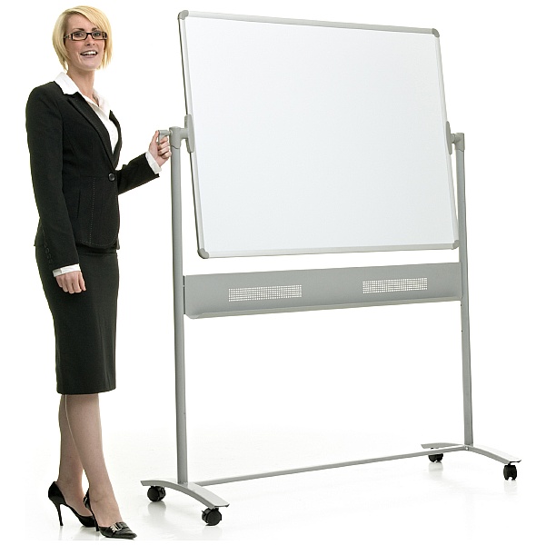Mobile Double Sided Dry Wipe Boards