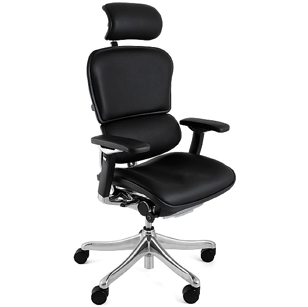 Ergohuman Plus Luxury Leather Office Chair (With Headrest)