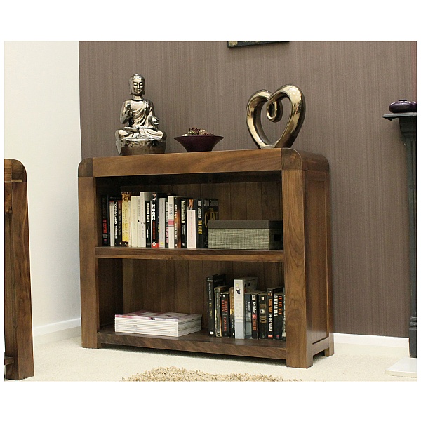 Hampshire Solid Walnut Low Bookcase