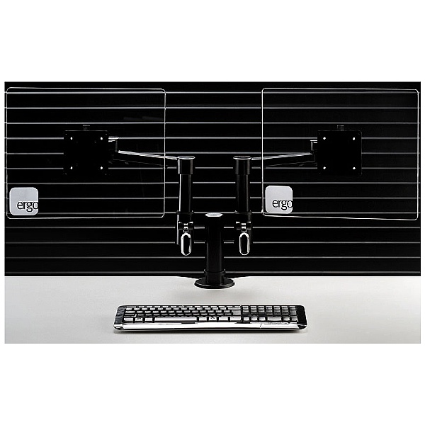 X-Stream Dual Monitor Single Beam Arm Black