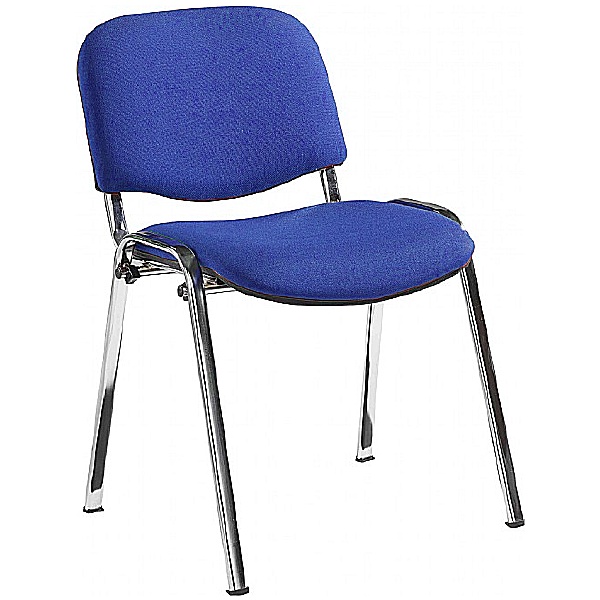 Swift Chrome Conference Chair - Blue Fabric