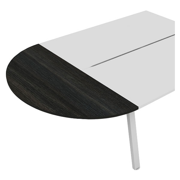 Elite Linnea Double Bench Desk Curved Extension