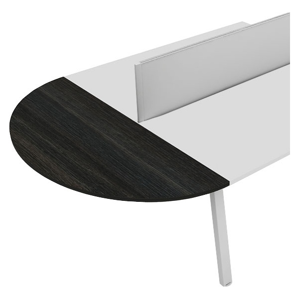 Elite Linnea Double Bench Desk Curved Extension