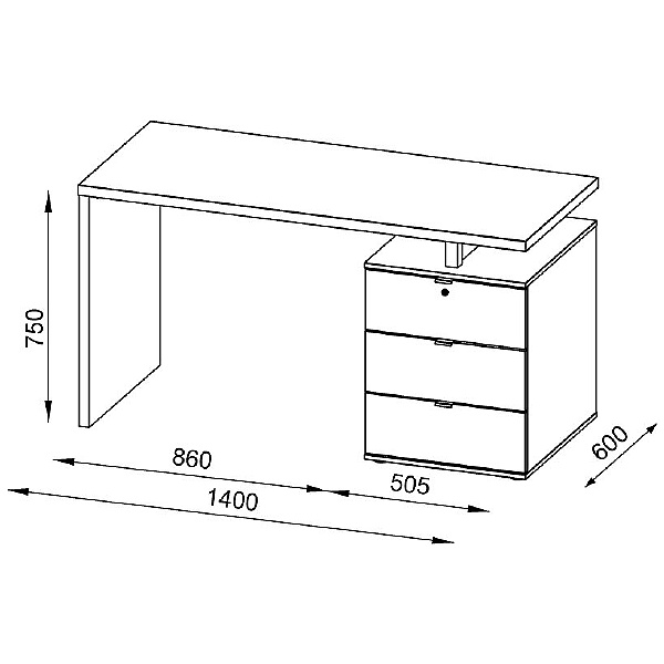 Vesta Laptop Computer Desk | Computer Desks