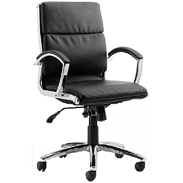 Formosa Medium Back Enviro Leather Chair Black