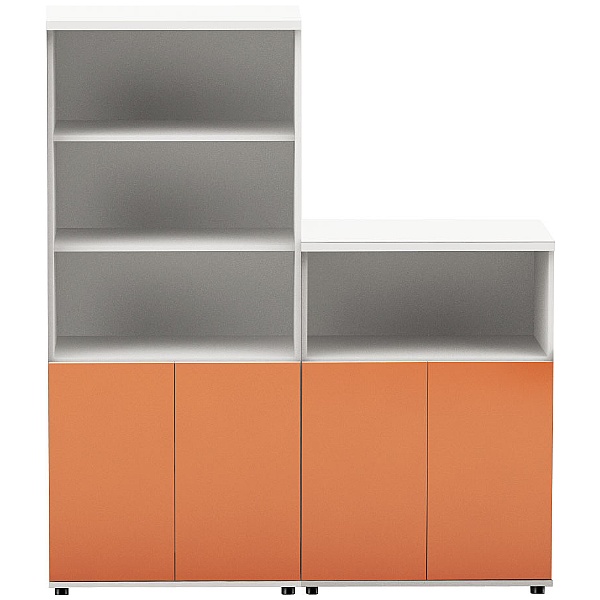 Oxide High Gloss Combination Office Cupboards