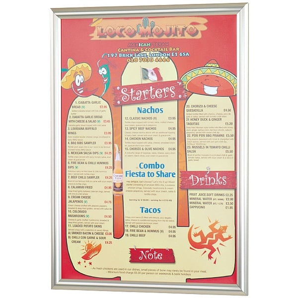 Busygrip Stainless Steel Poster Frames