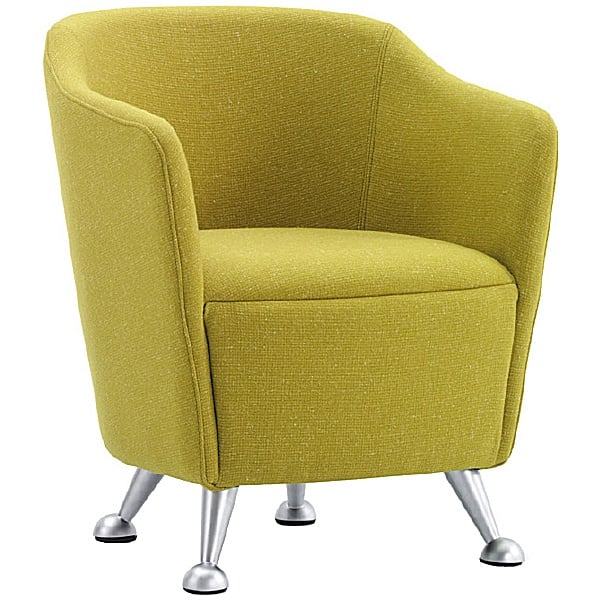 Solace Tub Chair Brushed Chrome Ball Feet