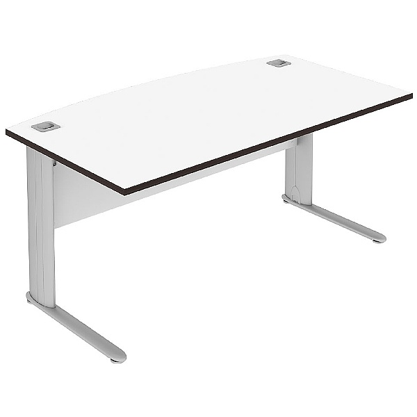 Elite Optima Plus Bow Fronted Rectangular Desks