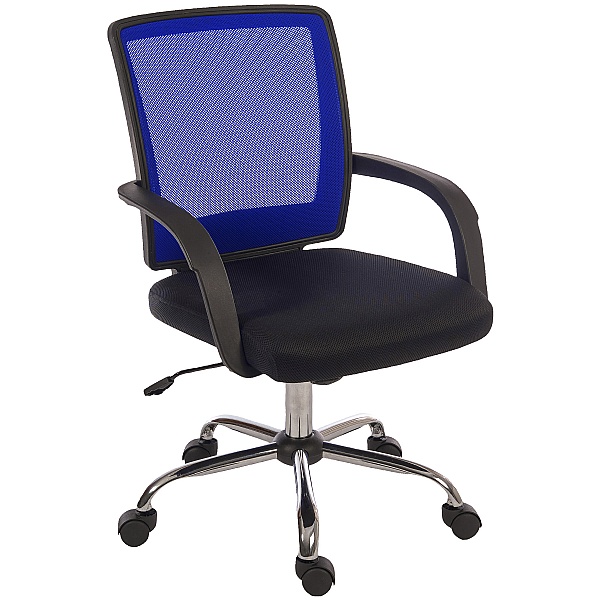 Twist Mesh Back Operator Chair Blue