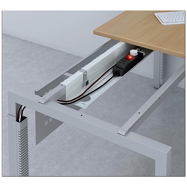 Elite Advance Cable Trays Rectangular Desks