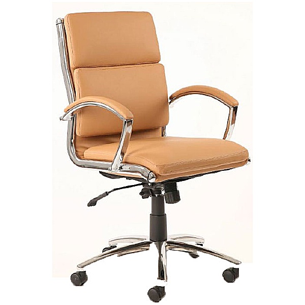 Formosa Medium Back Enviro Leather Chair Tan