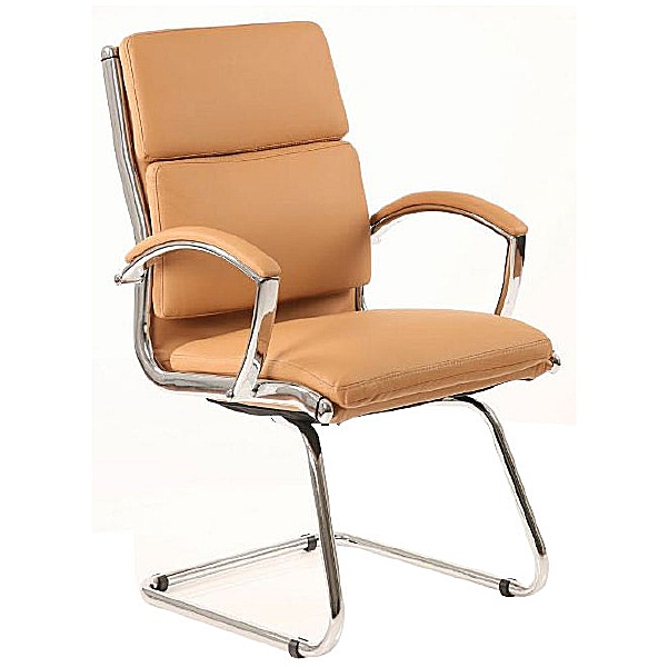 Formosa Enviro Leather Cantilever Chair Tan