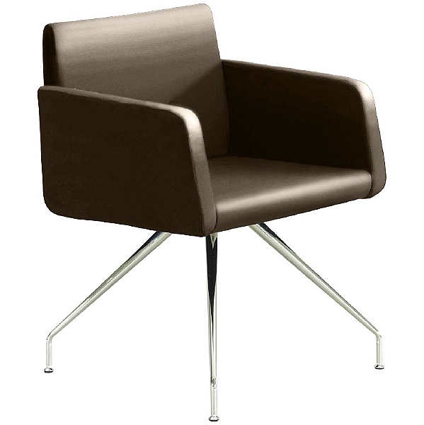Delta Leather 4-Leg Reception Chairs